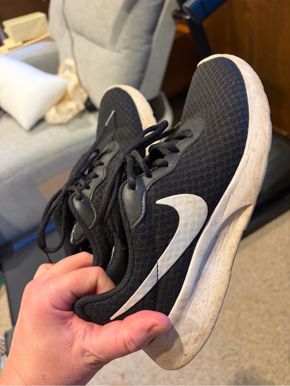 Nike Black Sneakers with White Swoosh